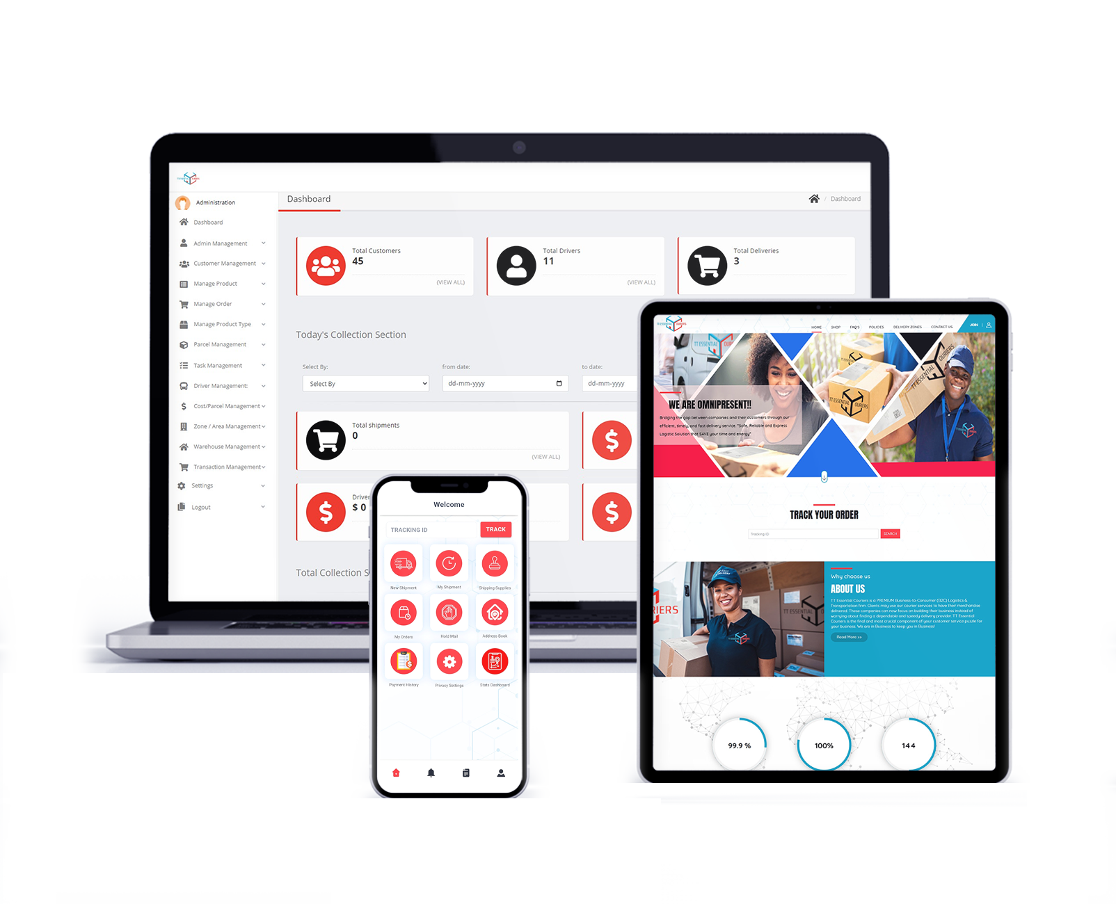 Courier & Parcel Delivery App