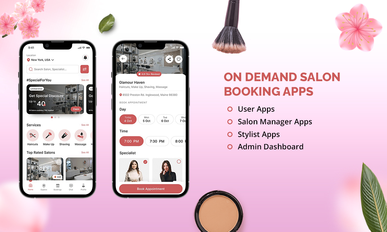 On Demand Saloon Services App